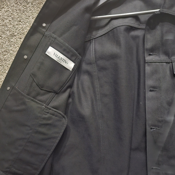 Valentino V Logo Denim Jacket - Picture 3 of 4